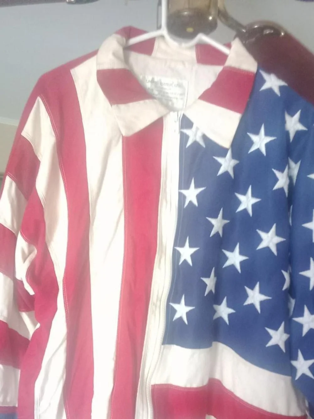 American Flag Zip-Up Jacket - Stars & Stripes